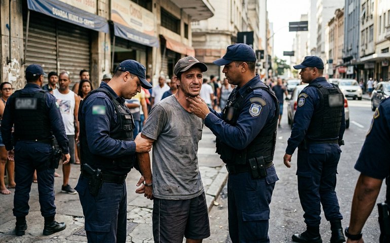 Força Municipal prende homem que engoliu colar furtado no centro do Rio