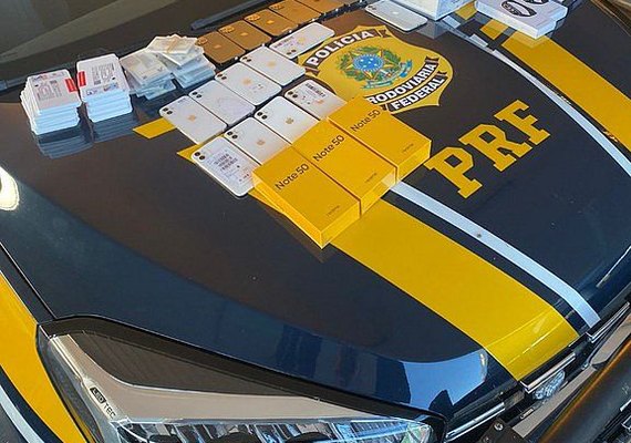 PRF Apreende Lote de Eletrônicos Sem Documentação Fiscal em Alagoas