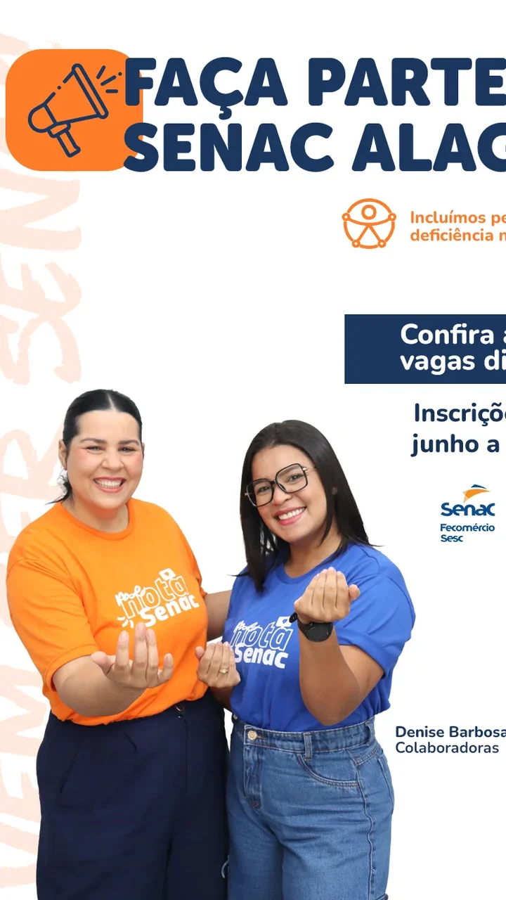 Senac Alagoas abre seleção para instrutores em diversas regiões do estado