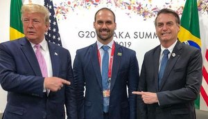 TRUMP EDUARDO BOLSONARO / Foto: REPRODUÇÃO INSTAGRAM
