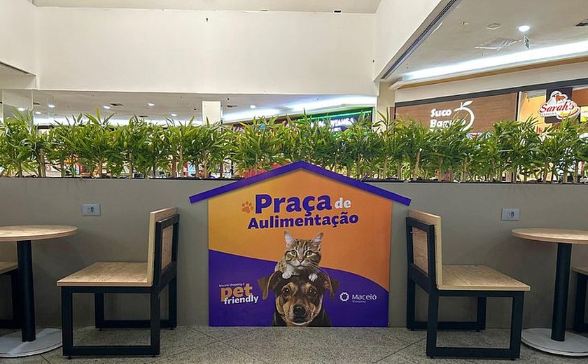 Maceió Shopping passa a oferecer Praça Pet de Alimentação