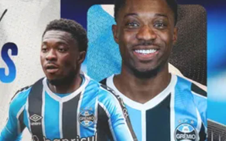 Grêmio anuncia a contratação do atacante Francis Amuzu até o fim de 2026