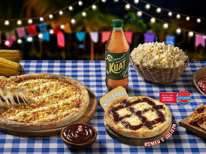 Domino’s Pizza Brasil⁠ lança pizza inédita de Romeu e Julieta em parceria com Catupiry® para celebrar temporada junina