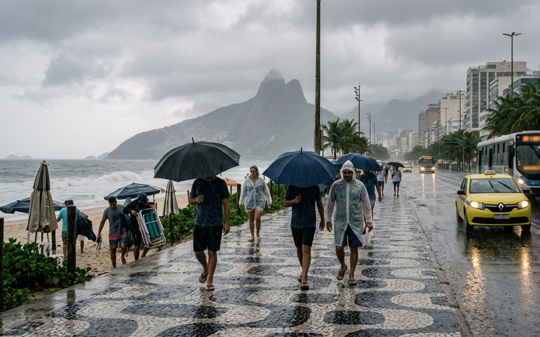Calor dá lugar à chuva e queda de temperatura no Rio; confira previsão para os próximos dias
