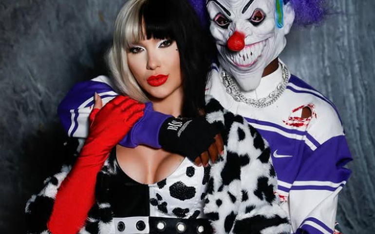 Virginia se fantasia de Cruella para festa de Halloween com filhos e Vini Jr. em Madri