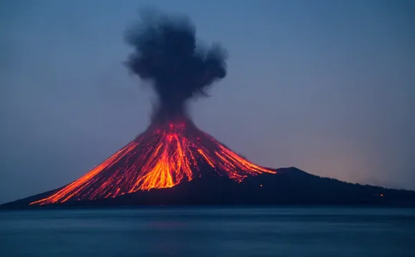 Vulcão Kilauea, no Havaí, entra em erupção e lança lava a 100 metros de altura