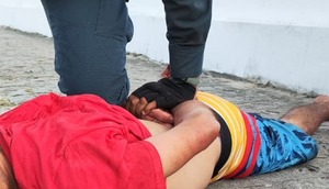 Homem tenta matar companheira a facadas, invade hospital e é preso em Itabaiana