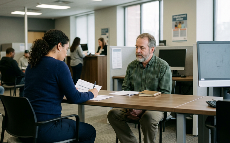 Pedidos de auxílio-desemprego nos EUA permanecem estáveis em 213 mil