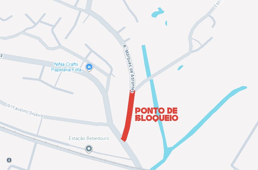 Rua Marquês de Abrantes será interditada temporariamente neste domingo (21)