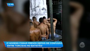 Homens da torcida presos