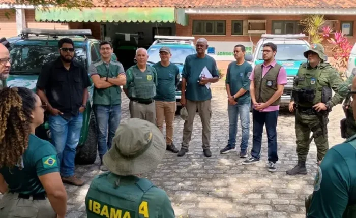 Fiscalização reuniu equipes de diversos órgãos ambientais Fiscalização reuniu equipes de diversos órgãos ambientais