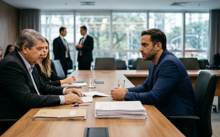 Acordo entre Marçal e Datena encerra processo por cadeirada em debate