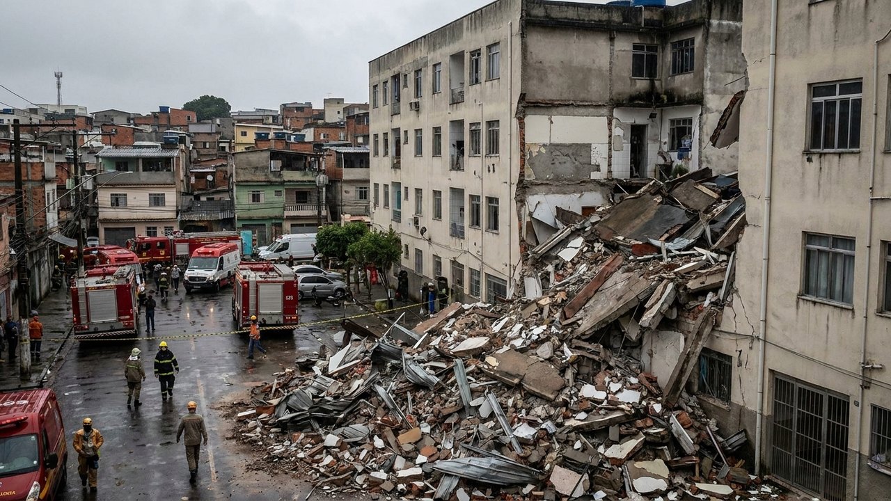 Desabamento na zona leste de SP deixa seis mortos; bombeiros encerram buscas