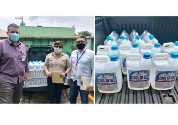 TRT de Alagoas doa 19 galões de álcool em gel ao Hospital Geral do Estado