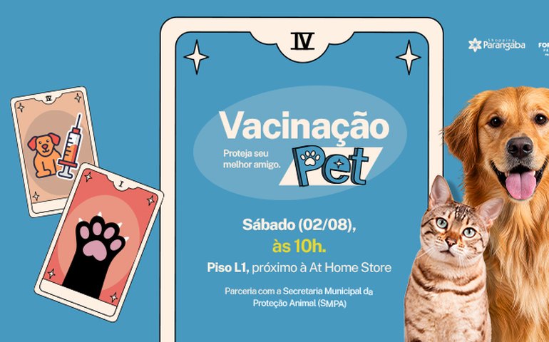 Shopping Parangaba realiza ação gratuita de vacinação pet em parceria com a SMPA