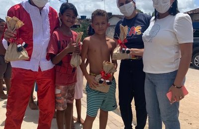 Assistência Social de Anadia realiza ação natalina para dezenas de crianças