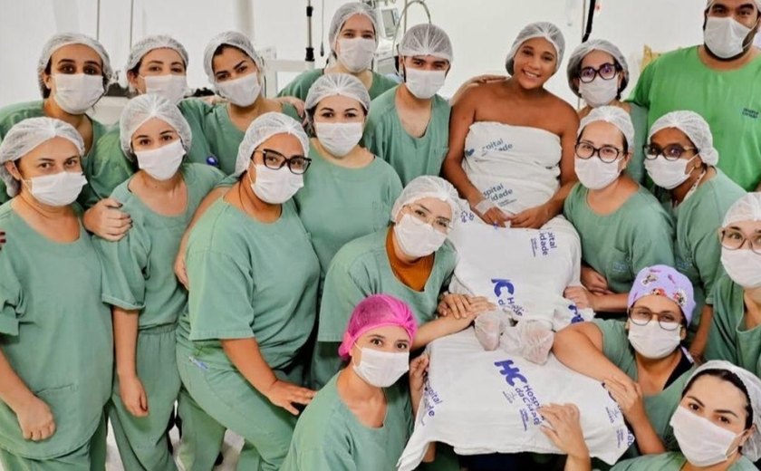 Atuação integrada de equipes garante sucesso em 1ª parto de trigêmeos no Hospital da Cidade