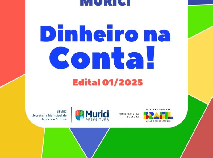 Murici repassa mais de R$ 218 mil a fazedores de cultura no 1º ciclo da Política Aldir Blanc