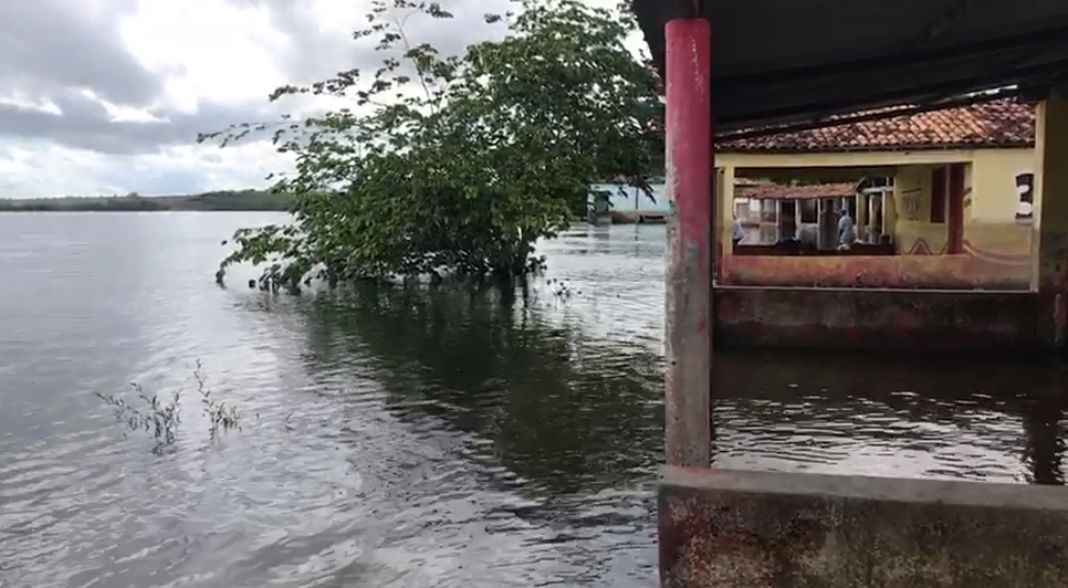 Após aumento da vazão no Rio São Francisco, cidades ribeirinhas registram alagamentos em Sergipe