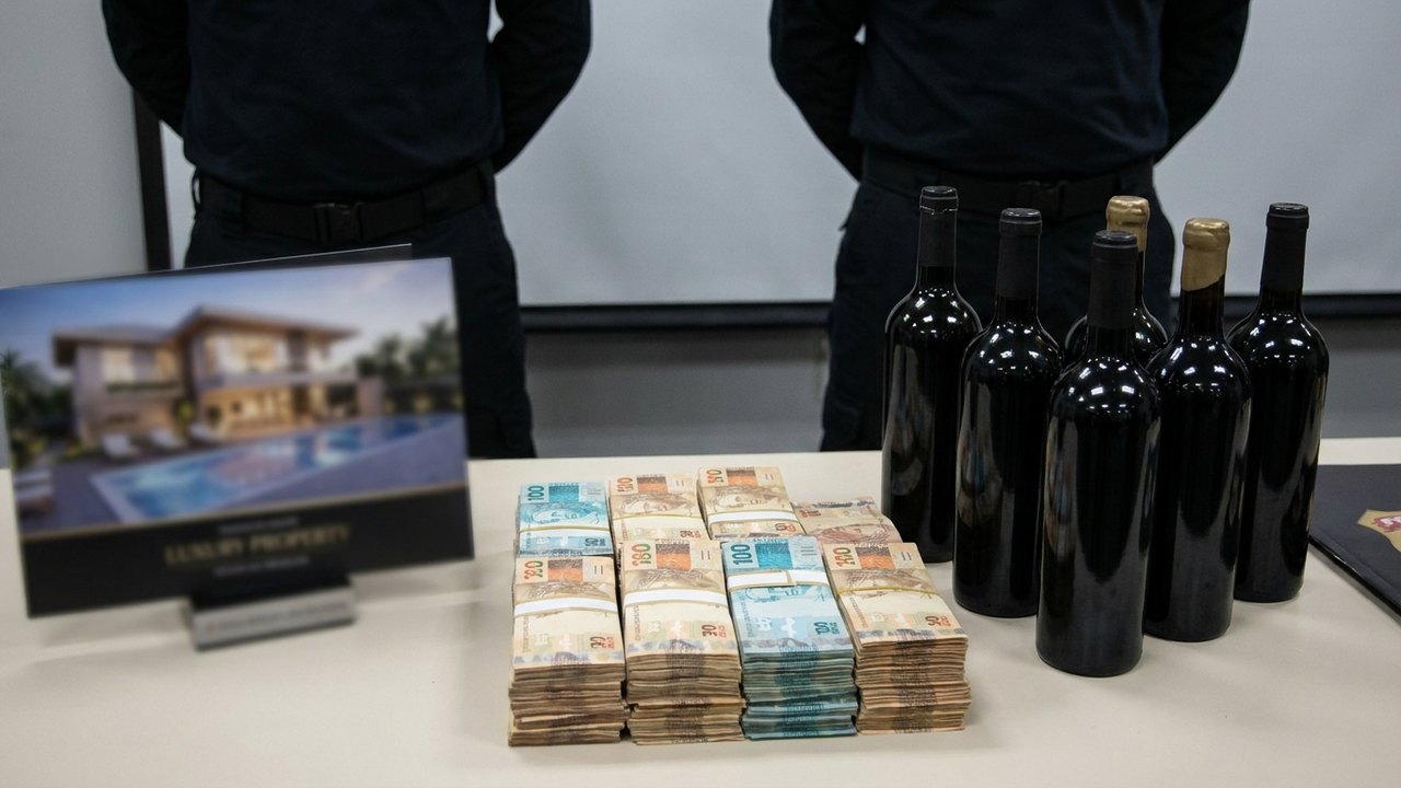 Dinheiro, vinhos premium e imóveis de luxo entre os bens dos investigados na Operação Unha e Carne