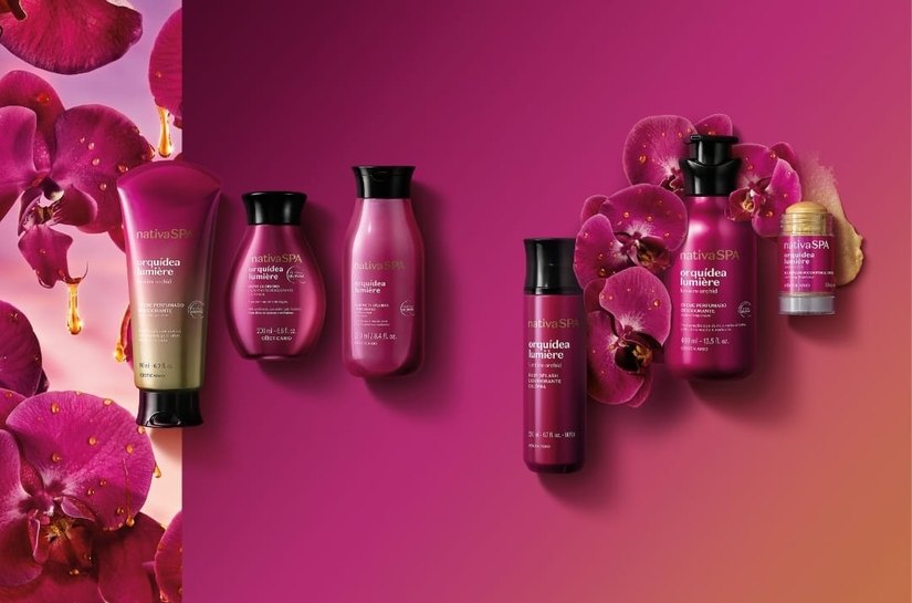 O Boticário apresenta Nativa SPA Orquídea Lumière, com iluminador corporal inédito e ação que mantém a pele iluminada por até 10 horas¹