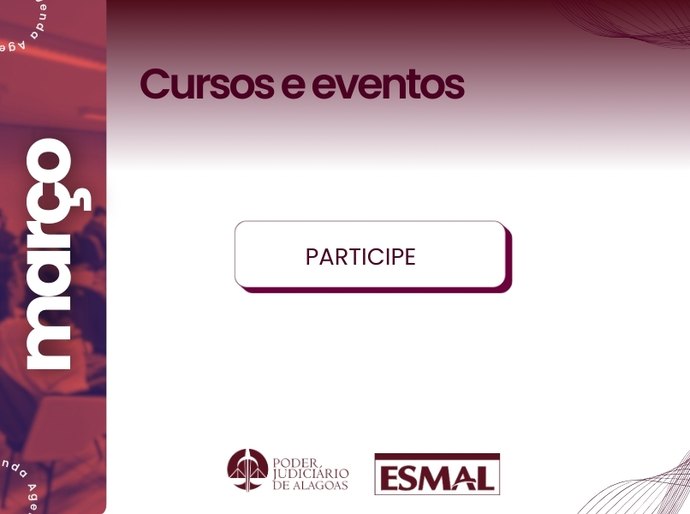 Esmal divulga programação de cursos e eventos para o mês de março