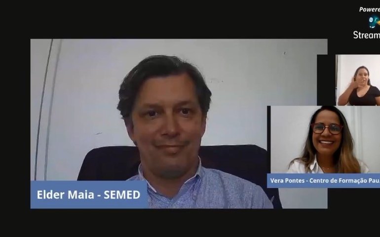 Secretário de Educação realiza encontro virtual com professores da rede