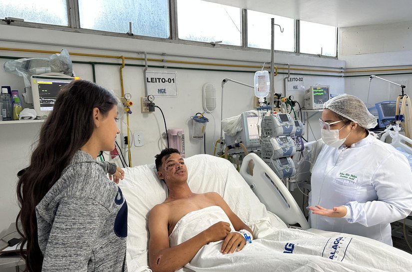 HGE salva a vida de jovem de Viçosa ferido em acidente de motocicleta