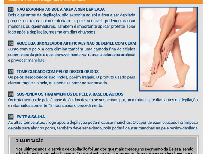Instrutora do Senac reúne dicas para manter a pele lisinha e bem cuidada