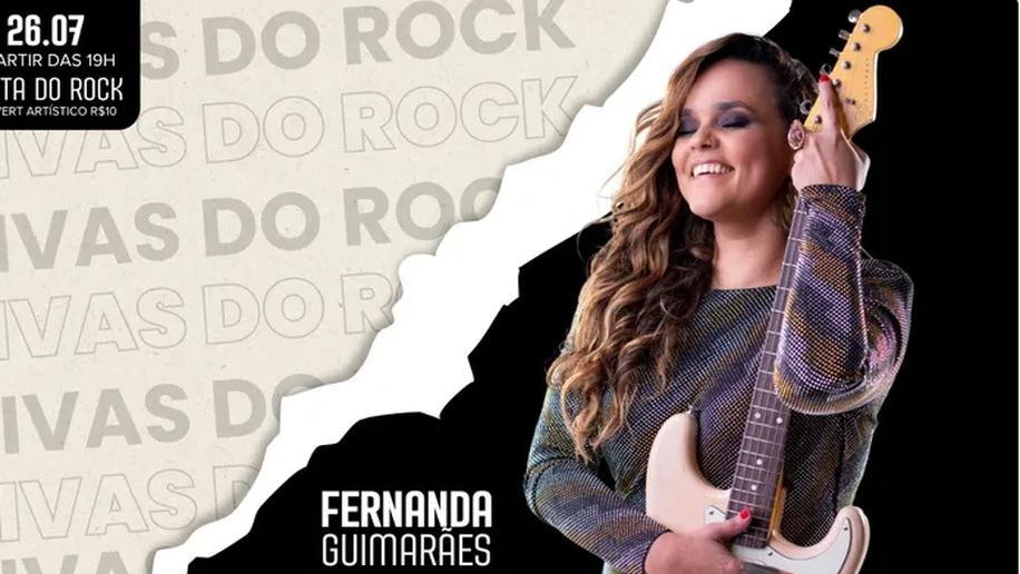 Fernanda Guimarães se apresenta no Jaraguá em celebração ao mês do rock