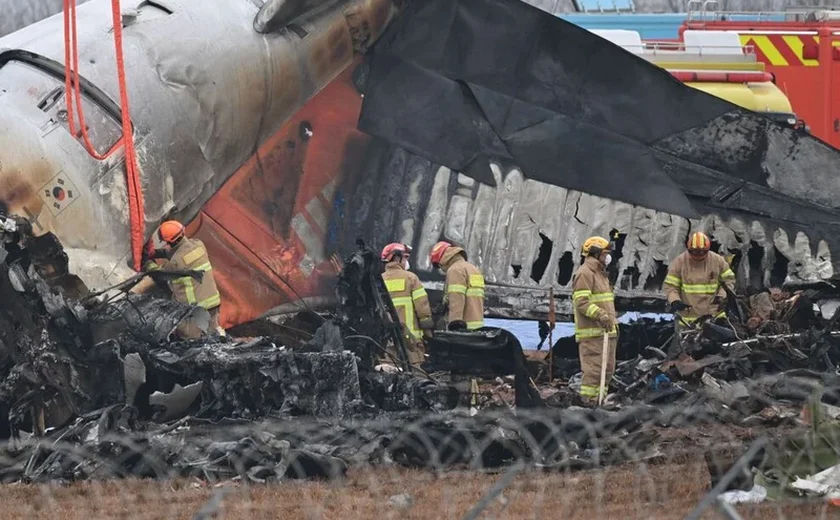 Caixa preta de avião que caiu na Coreia do Sul em dezembro não registrou minutos finais