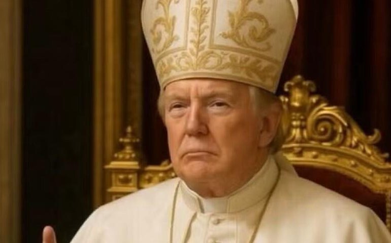 Trump e Casa Branca postam imagem do presidente dos EUA como papa