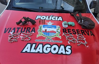 Polícia Militar apreende armas, munições e entorpecentes durante ações em Joaquim Gomes e Flexeiras