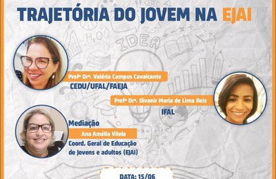 Live debate trajetória de alunos da modalidade Educação de Jovens e Adultos e Idosos