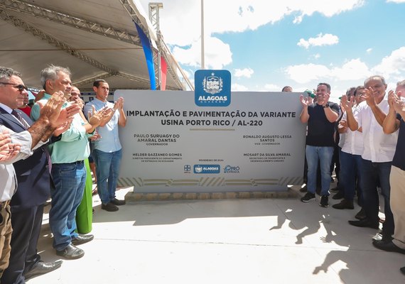 Governador Paulo Dantas entrega novo eixo viário da AL-220, em Campo Alegre
