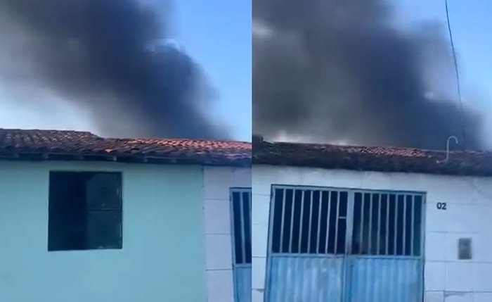 incêndio atinge terreno próximo a residências e assusta moradores no Benedito Bentes