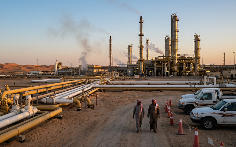 Saudi Aramco anuncia recompra bilionária de ações e aumenta dividendo, apesar de queda no lucro