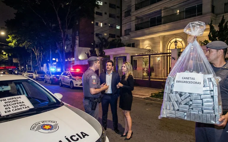 PM impede roubo em bairro nobre de São Paulo e recupera R$ 120 mil em canetas emagrecedoras