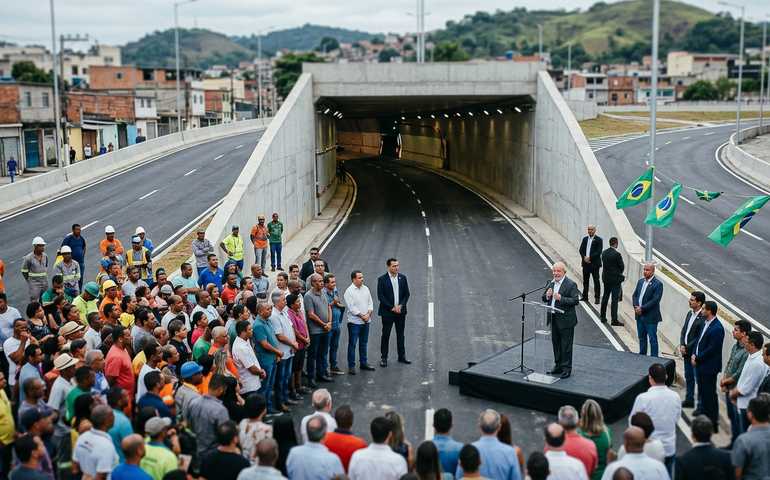 Túnel que promete melhorar trânsito na Zona Oeste será inaugurado nesta sexta-feira pelo presidente Lula; veja onde fica