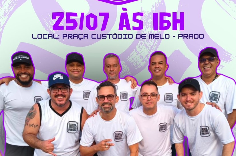 Samba Amigos da Pracinha promove edição solidária e recebe idosos de abrigo no dia 25 de julho