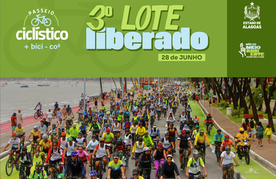 IMA/AL libera terceiro lote de inscrições para Passeio Ciclístico