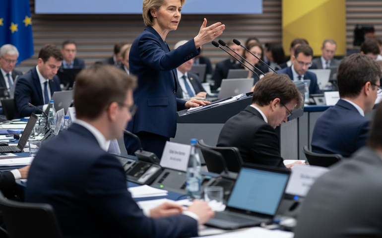 UE propõe empréstimo de 90 bilhões de euros à Ucrânia; Von der Leyen defende força para paz