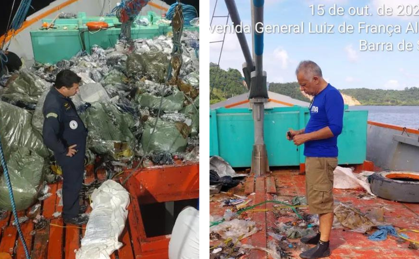 Contrabando encontrado em barco apreendido pela Marinha é saqueado