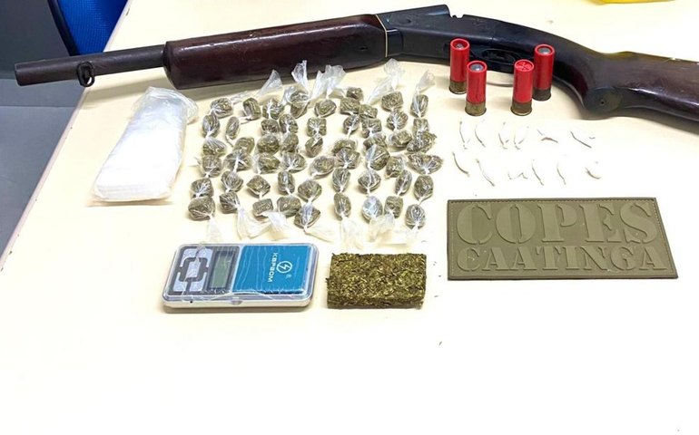 PM apreende 17 armas de fogo e quase 10 Kg drogas na última semana em Alagoas