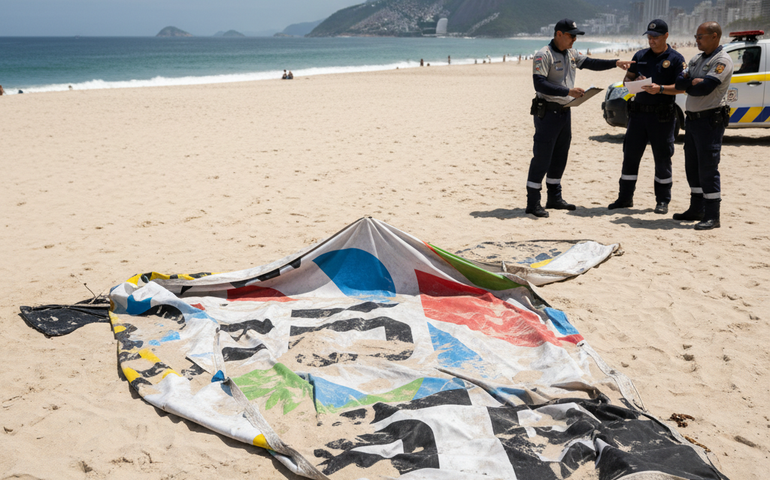 Empresa de aeronave que caiu em Copacabana não tinha permissão para propaganda