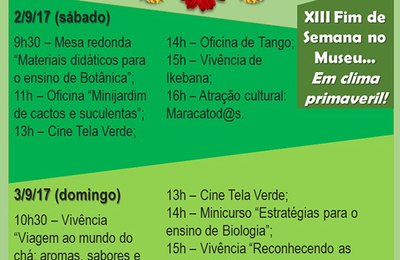 Fim de Semana no Museu comemora a chegada da Primavera