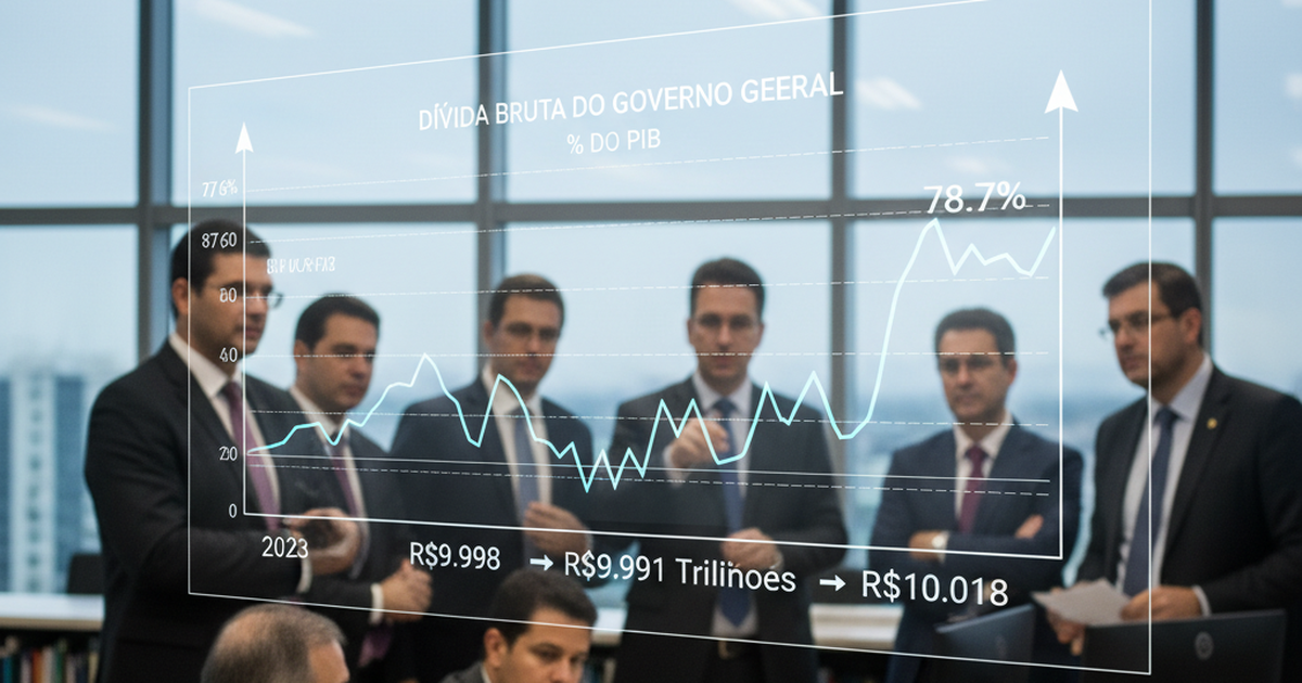 Dvida bruta do governo fecha 2023 em 78,7% do PIB, aponta Banco Central