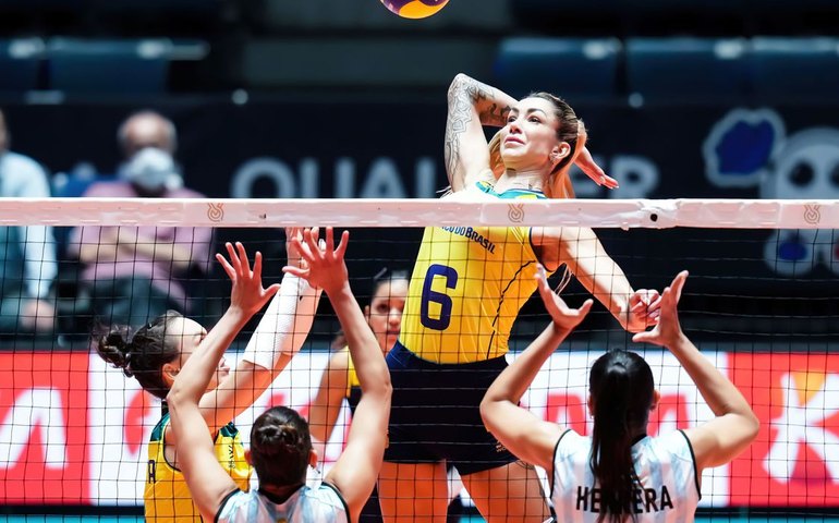 Pré-olímpico de vôlei: Brasil vence o Japão e garante vaga para Paris-2024