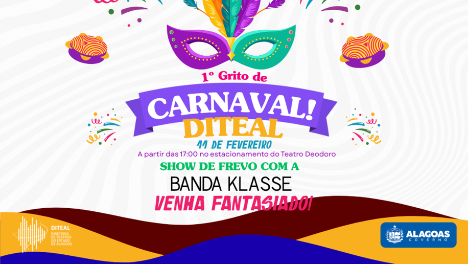 Diteal entra no clima da folia e promove 1º grito de Carnaval