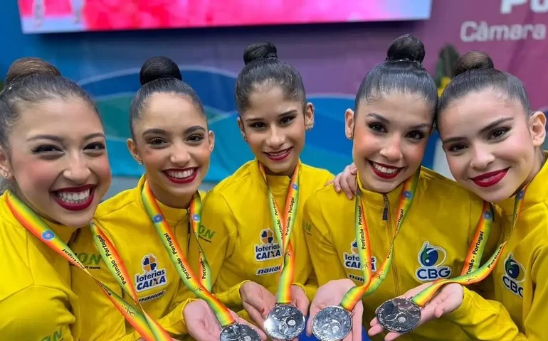 Brasileiras levam prata em etapa da Copa do Mundo de Ginástica Rítmica